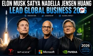 Top Industrialist Elon Musk Satya Nadella Jensen Huang Lead Global Business 2026