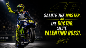 Salute The Master. The Doctor. Salute Valentino Rossi