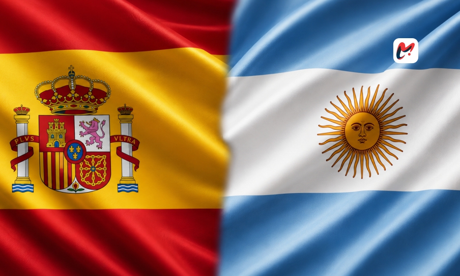 Tacticians And Talents Collide In The Modern Spain Vs Argentina Football Masterpiece